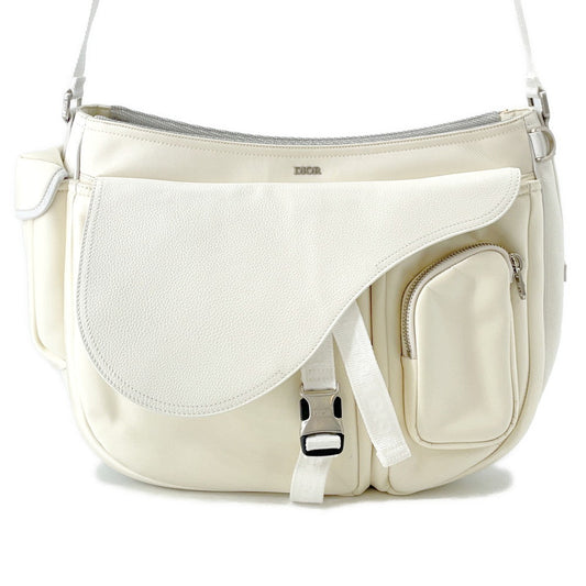 Dior Saddle Messenger Bag Sacai Collaboration Ivory1ADHO029USG Nylon Leather