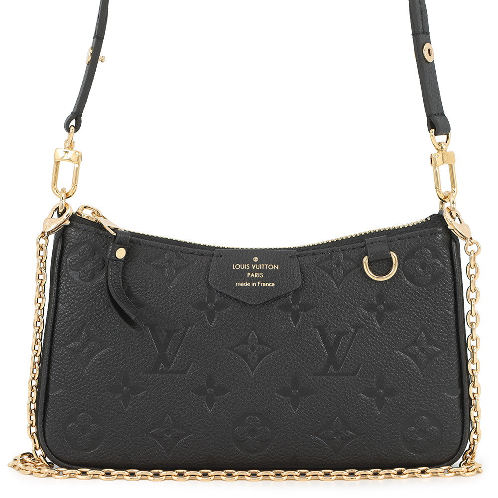 LOUIS VUITTON Easy Pouch NoirM80349 Monogram Empreinte Leather