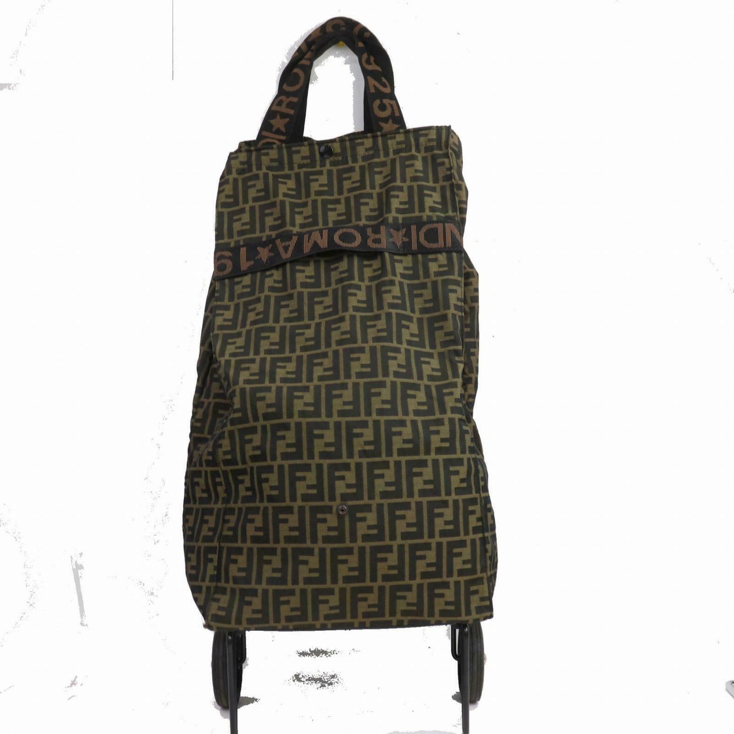 Fendi Hand Bag Beige Zukka Nyron (SHC1- )