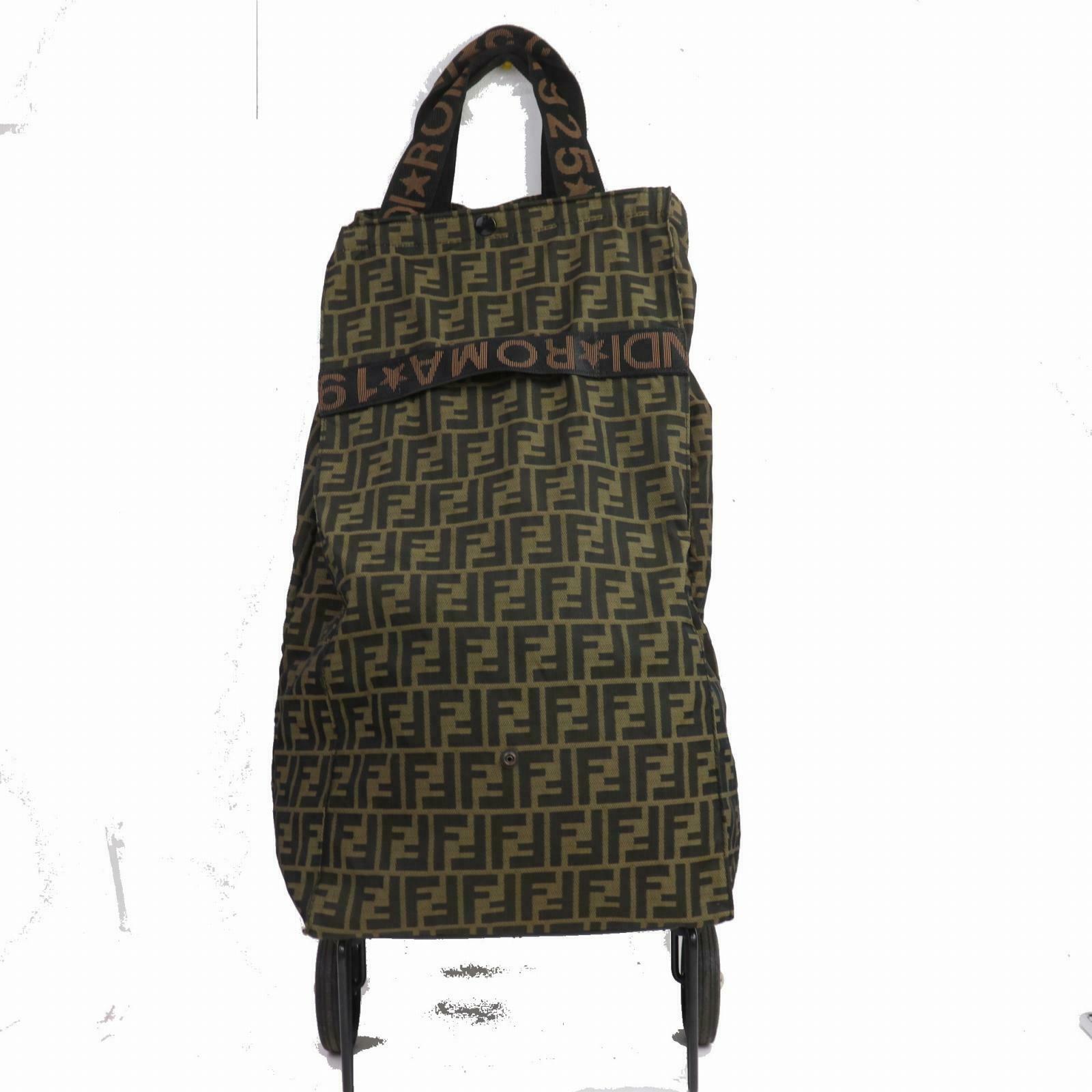 Fendi Hand Bag Beige Zukka Nyron (SHC1- )