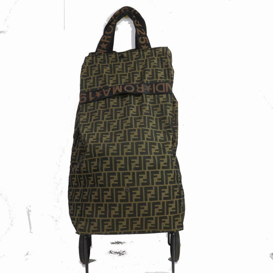 Fendi Hand Bag Beige Zukka Nyron (SHC1- )