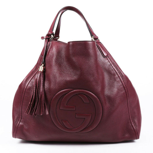 Gucci Soho Red Leather Tote