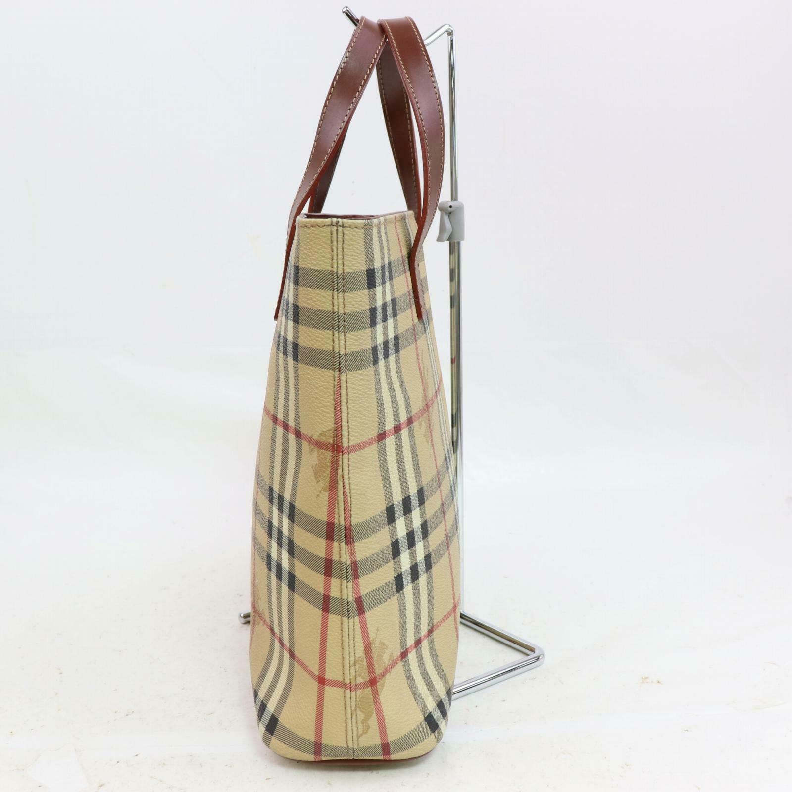Brand Inspired Burberry London Hand Bag Beige PVC (SHC1-15310)