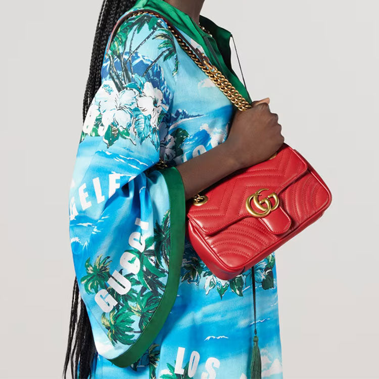 Gucci Chain Leather Shoulder Bag