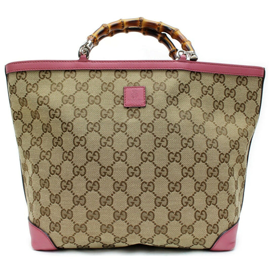 Gucci Pink Canvas Tote