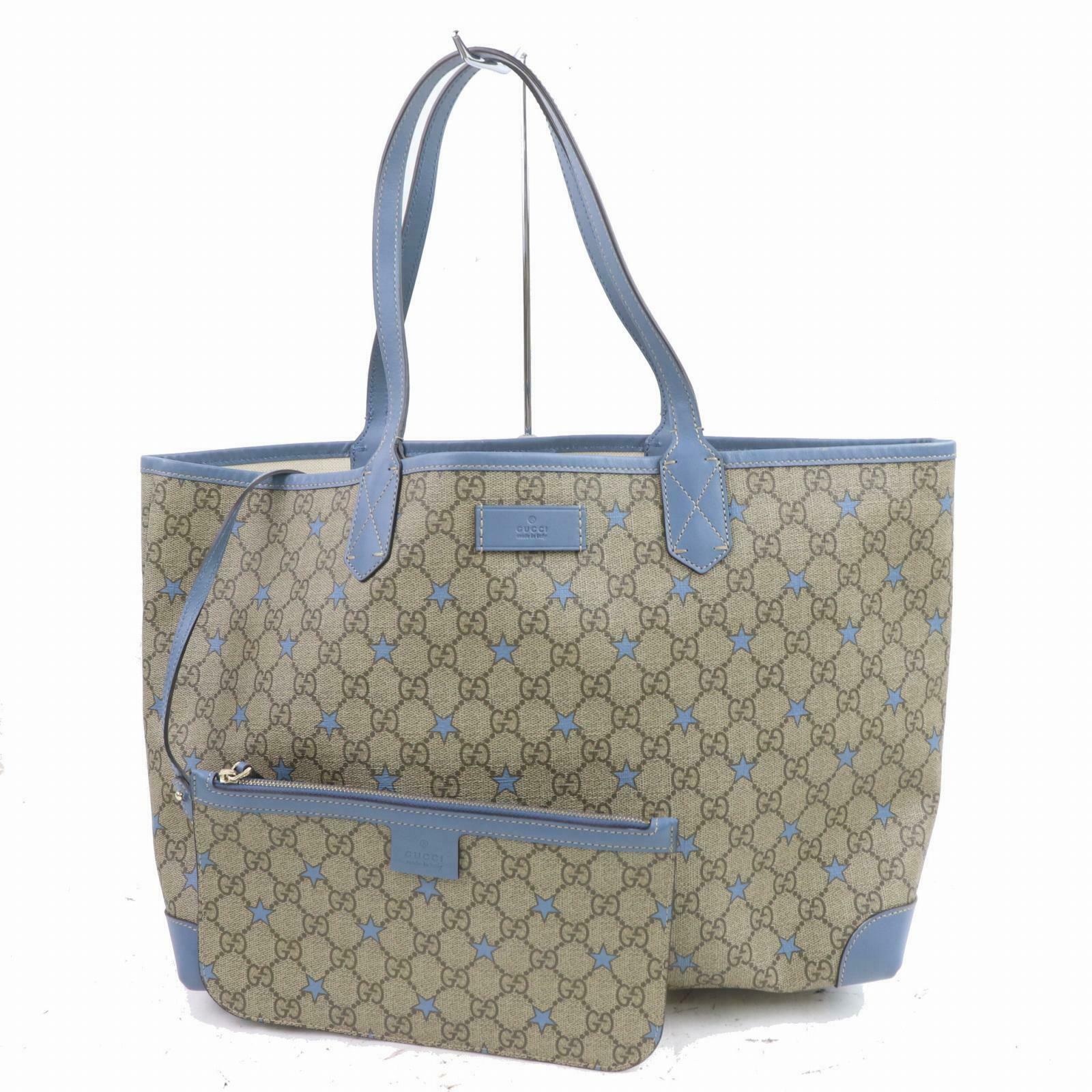 Gucci Blue Leather Tote Style 4