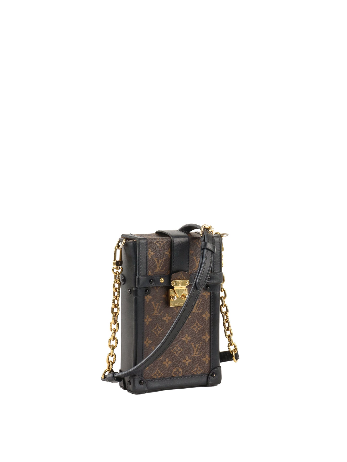 Louis Vuitton monogram Vertical Trunk Pochette.