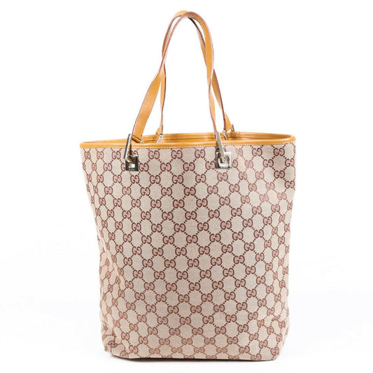 Gucci Canvas Monogram Tote Style 186