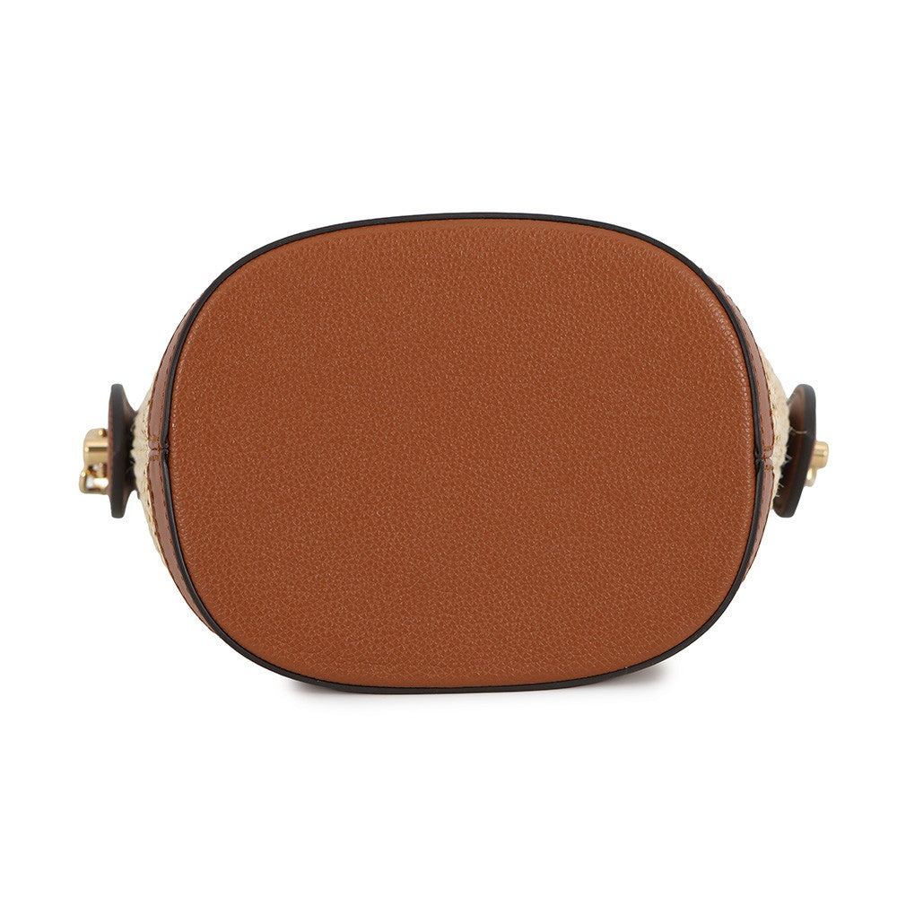 LOUIS VUITTON Petit Bucket Caramel/BeigeM59962 Raffia Leather
