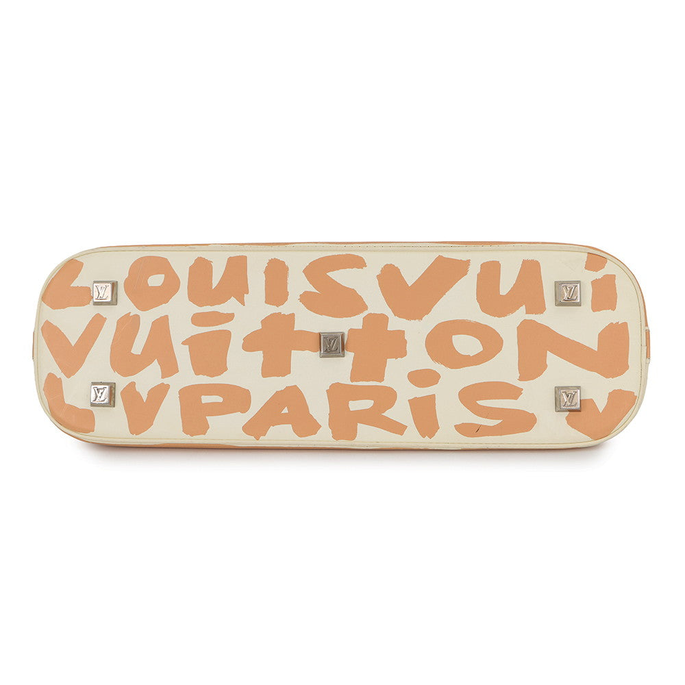 LOUIS VUITTON Alma?Horizontal Beige/WhiteM92176 Monogram?Graffiti