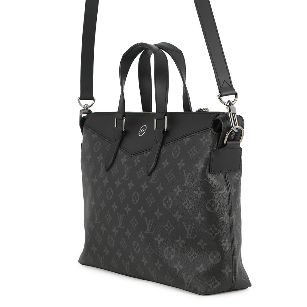 LOUIS VUITTON Fragment Briefcase?Explorer NoirM43279 Monogram Eclipse