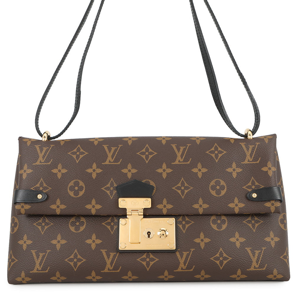 LOUIS VUITTON Sac Triangle NoirM41693 Monogram Size PM