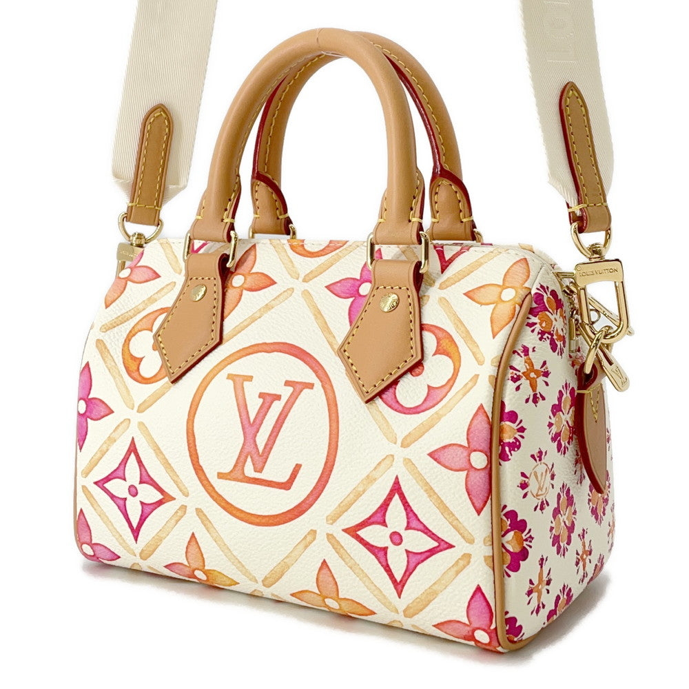 LOUIS VUITTON Speedy Bandouliere CoralM11209 Monogram Tile by the Pool Size 20