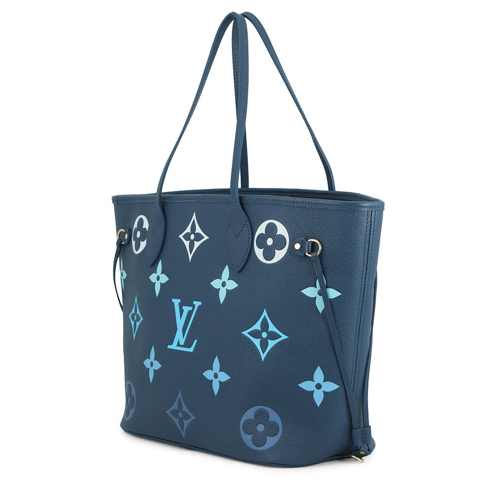 LOUIS VUITTON Neverfull GradationBlueM46514 Monogram Empreinte Leather Size MM