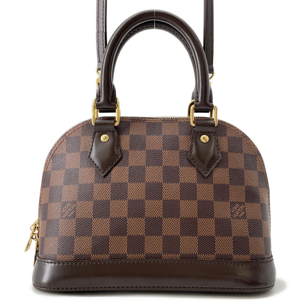 LOUIS VUITTON Alma Brown/RedN41221 Damier Ebene Canvas Size BB