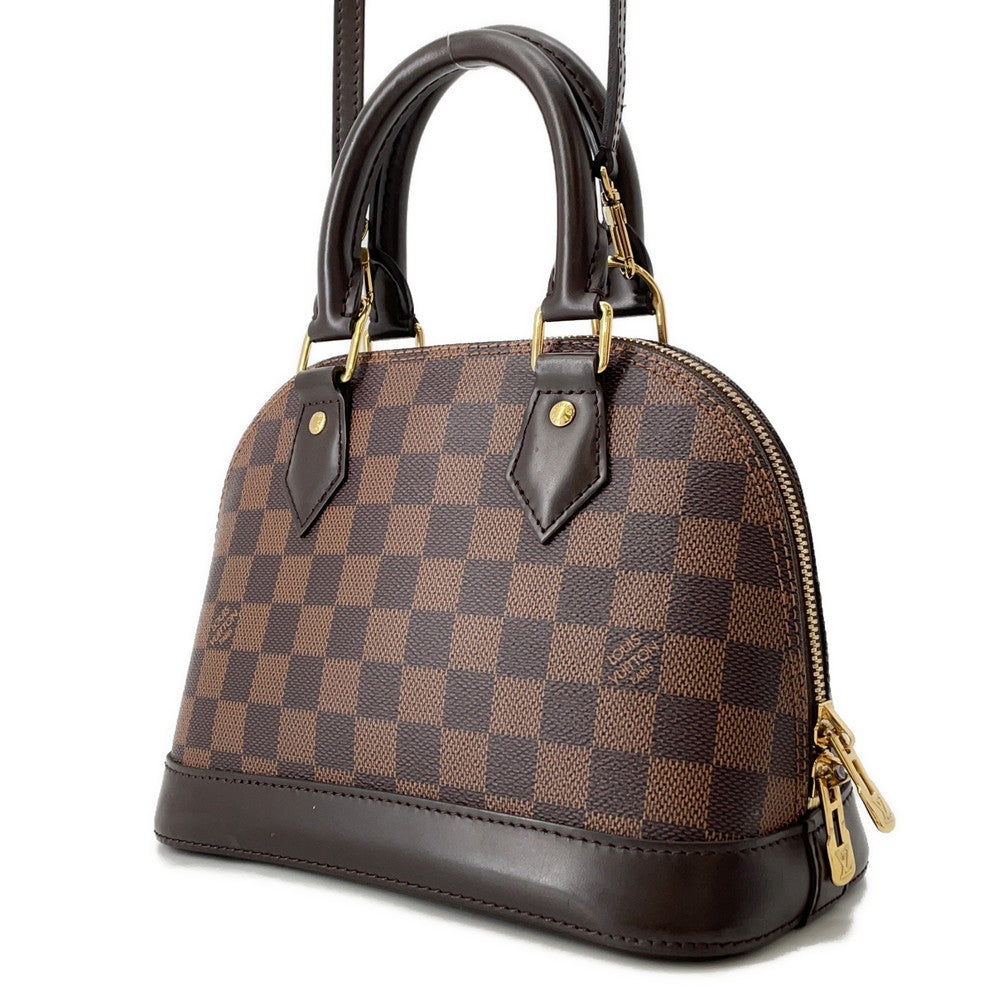 LOUIS VUITTON Alma Brown/RedN41221 Damier Ebene Canvas Size BB