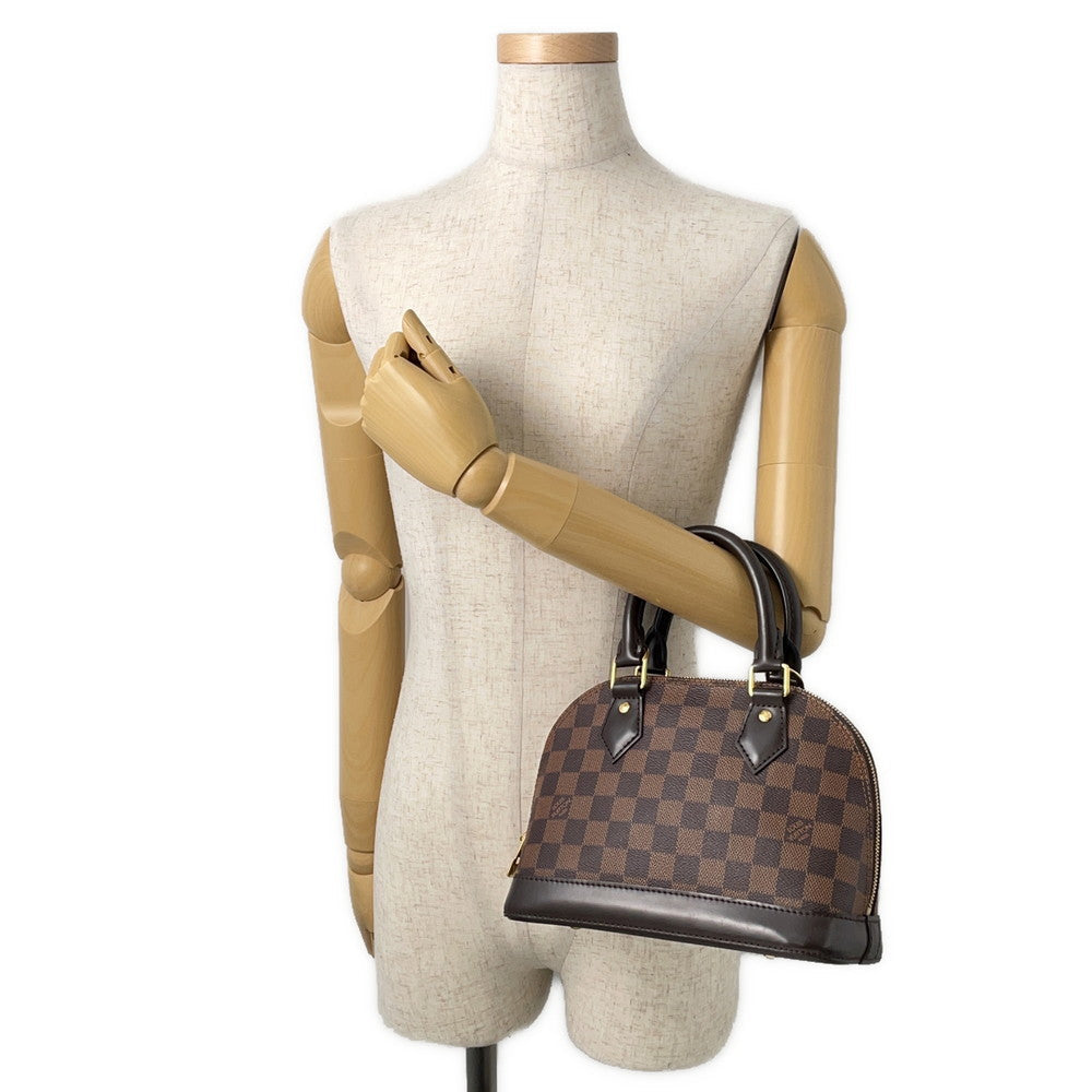 LOUIS VUITTON Alma Brown/RedN41221 Damier Ebene Canvas Size BB