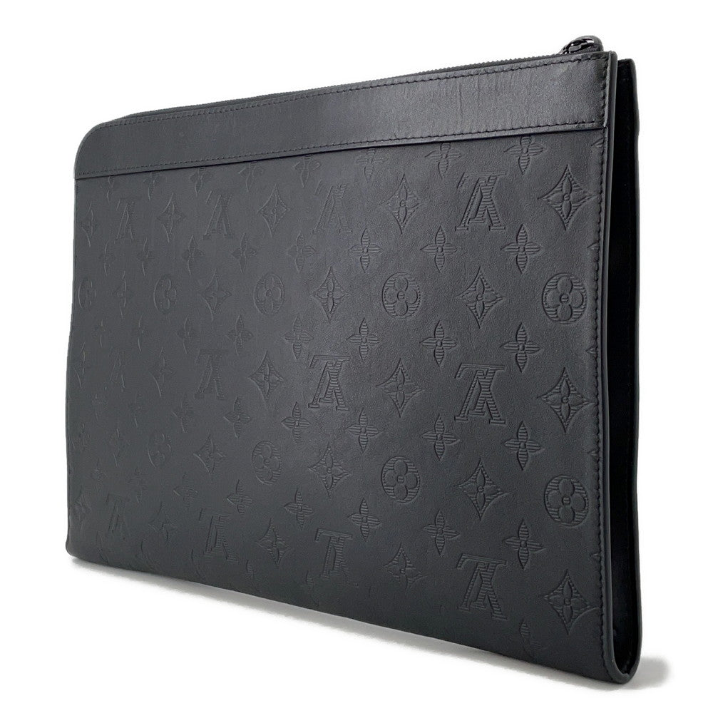 LOUIS VUITTON Clutch Bag NoirM82080 Monogram Shadow