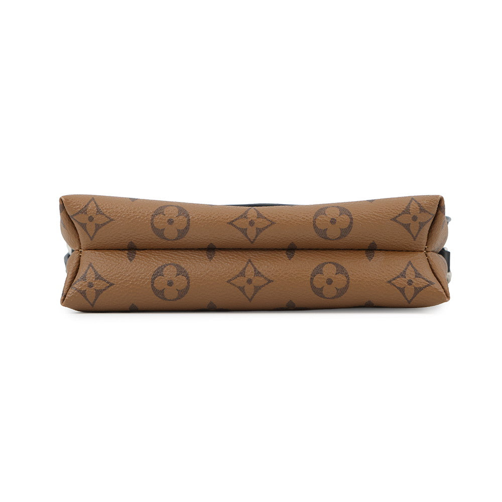LOUIS VUITTON Monogram (Kabuki) Pochette Kabuki Mask NoirM43495 Monogram Reverse Canvas Epi Leather