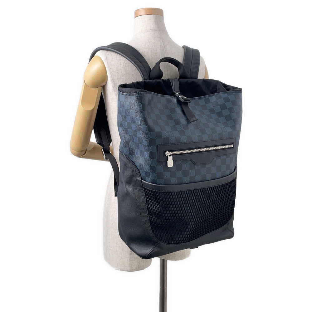 LOUIS VUITTON Match Point Backpack Navy/NoirN40009 Damier Cobalt Canvas