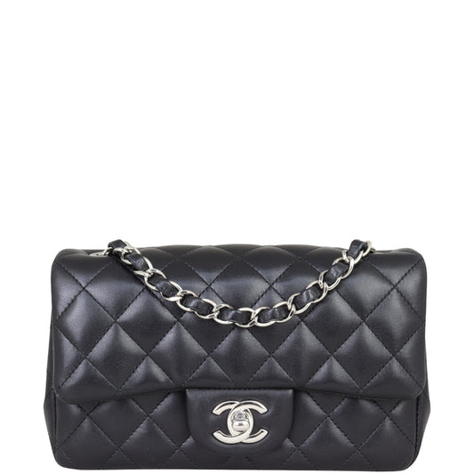 Chanel Classic Flap Mini Rectangular Bag | Black STH
