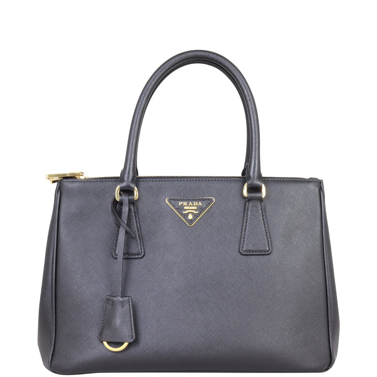 Prada Saffiano Lux Galleria Double Zip Tote Small