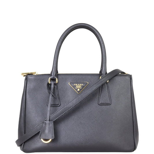 Prada Saffiano Lux Galleria Double Zip Tote Small