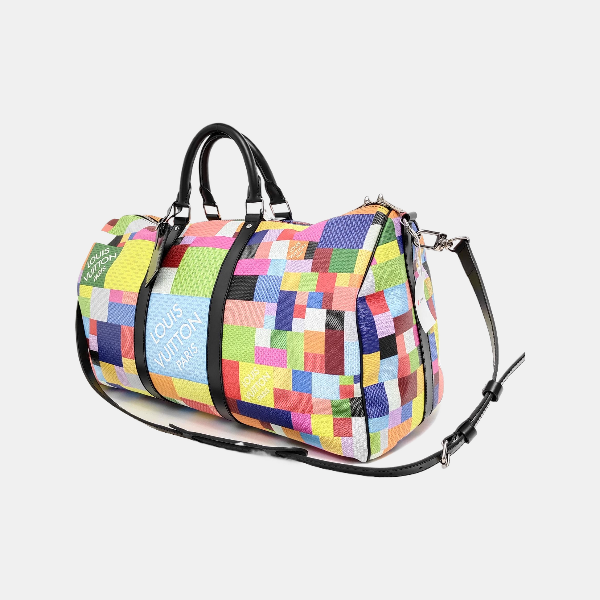 Luxury Women's Handbag | Louis Vuitton Keepall Bandouliere 50 Damier Graphite Multicolor