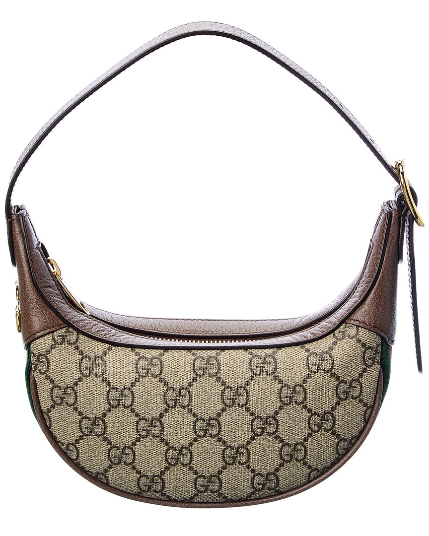 Gucci Ophidia Mini Gg Supreme Canvas & Leather Shoulder Bag