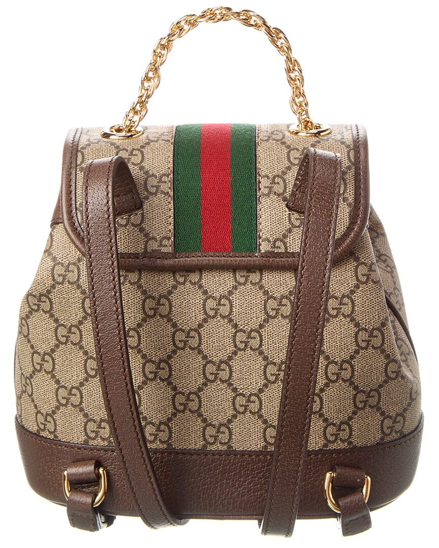 Gucci Ophidia Mini Gg Supreme Canvas & Leather Backpack