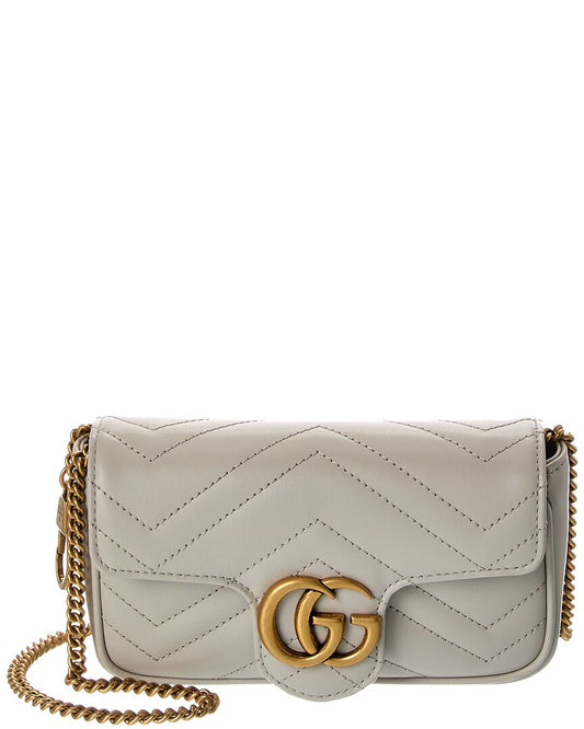 Gucci Gg Marmont Super Mini Matelasse Leather Shoulder Bag