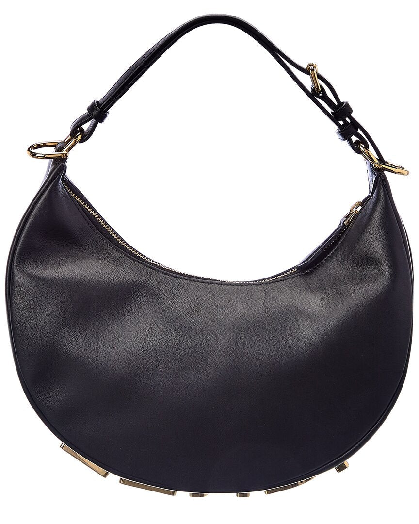 Fendi Fendigraphy Small Leather Hobo Bag
