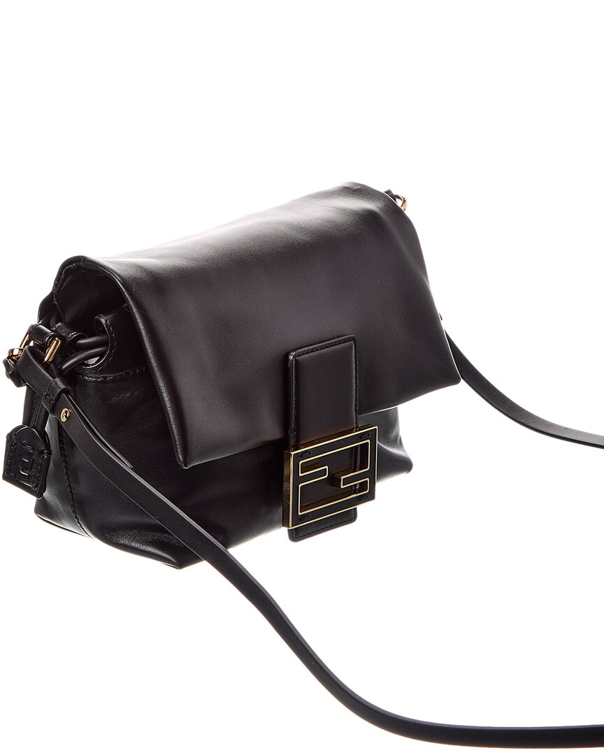Fendi Mamma Baguette Small Leather Shoulder Bag