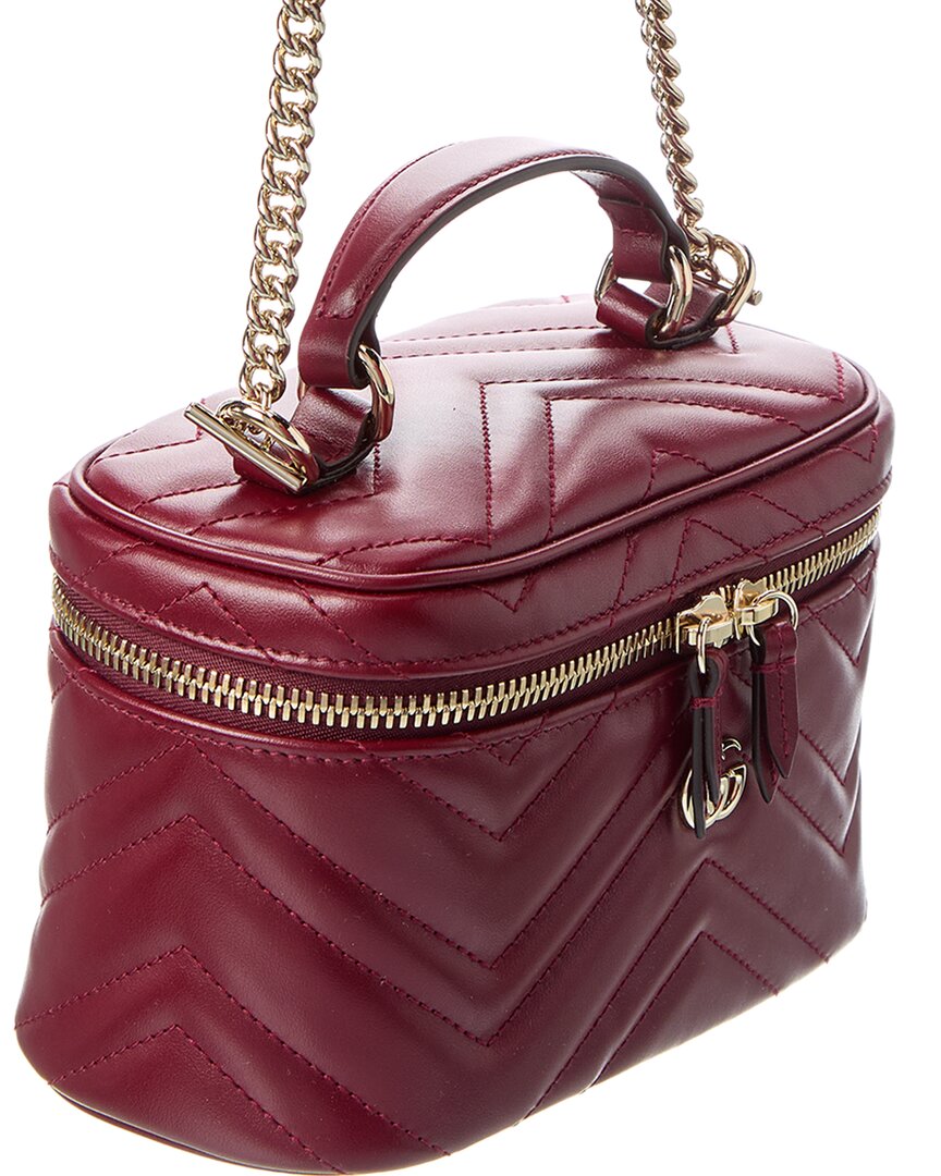 Gucci Gg Marmont Mini Leather Vanity Bag