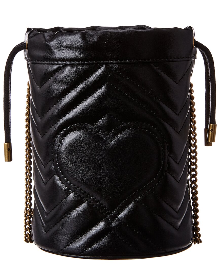 Gucci Gg Marmont Mini Matelasse Leather Bucket Bag