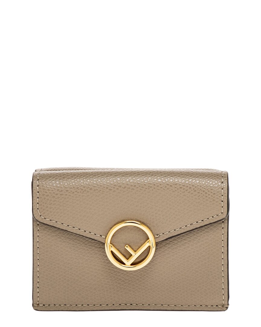 Fendi F Is Fendi Leather Micro Wallet