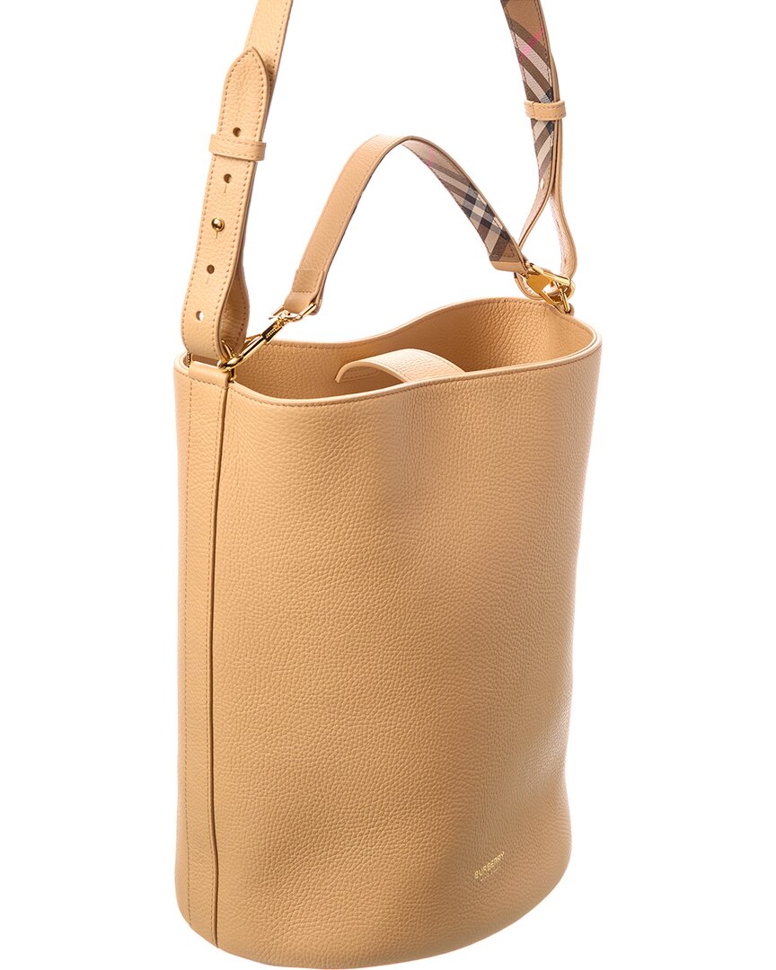 Burberry Medium Leather Bucket Bag