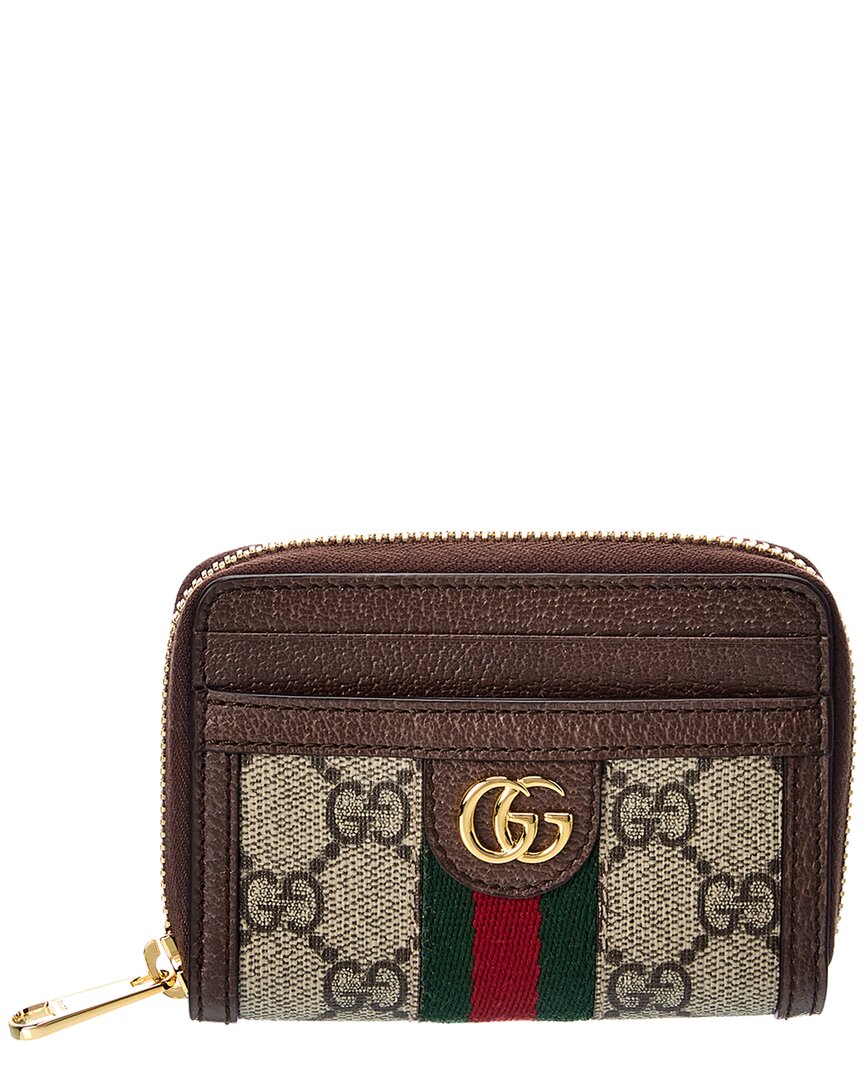 Gucci Ophidia Gg Supreme Canvas & Leather Coin Purse