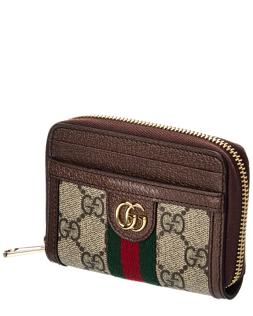 Gucci Ophidia Gg Supreme Canvas & Leather Coin Purse