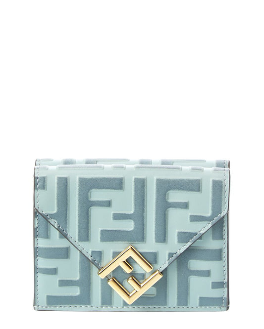 Fendi Ff Diamonds Leather Wallet