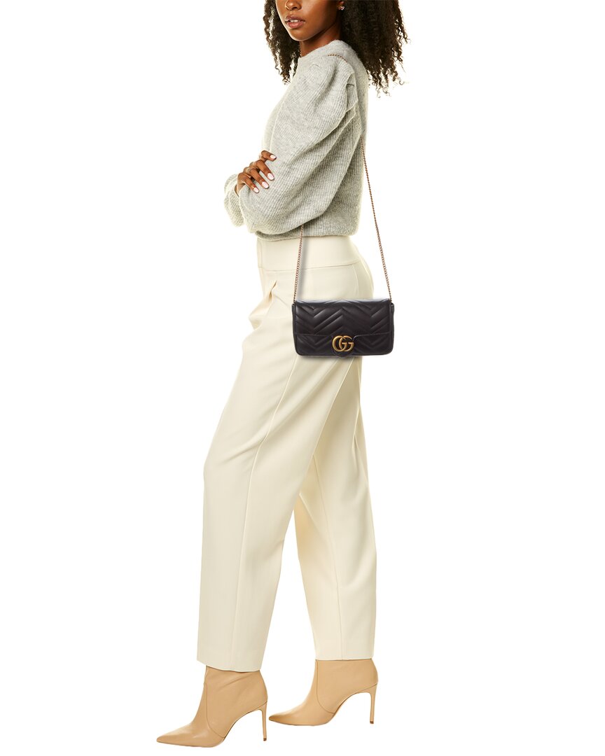 Gucci Gg Marmont Mini Leather Shoulder Bag