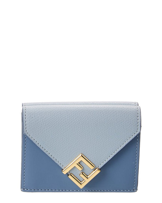 Fendi Ff Diamonds Leather Wallet