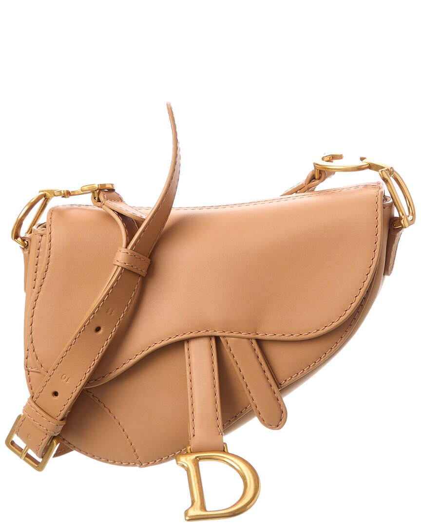 Dior Small Leather Saddle Bag