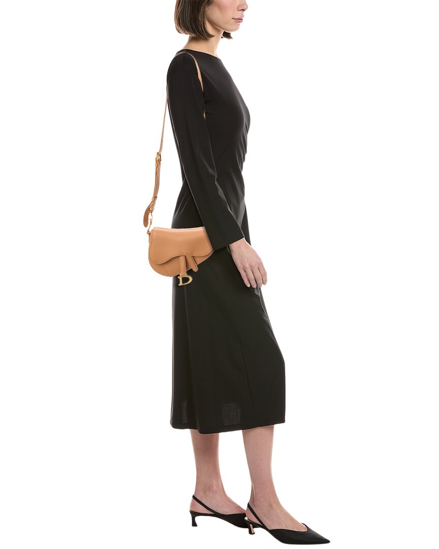 Dior Small Leather Saddle Bag