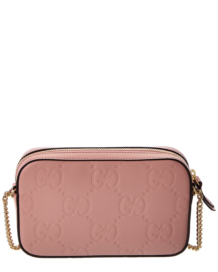 Gucci Gg Super Mini Leather Crossbody