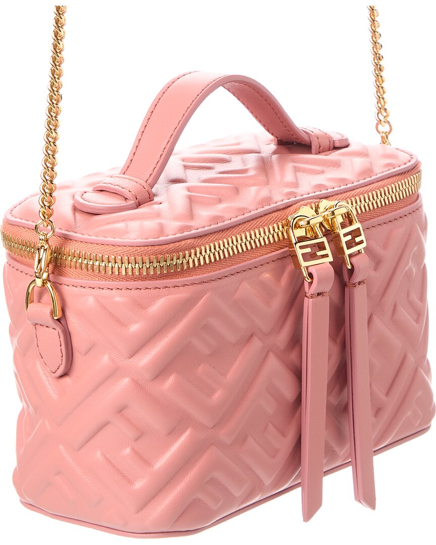 Fendi Ff Leather Vanity Case