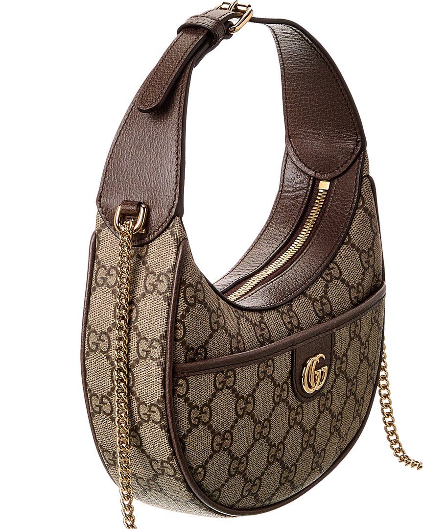 Gucci Ophidia Mini Gg Supreme Canvas & Leather Hobo Bag