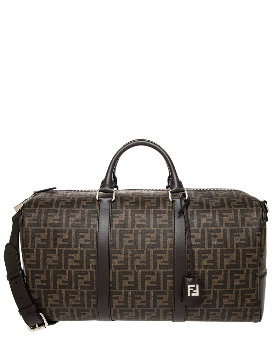 Fendi Ff Medium Canvas & Leather Duffel Bag