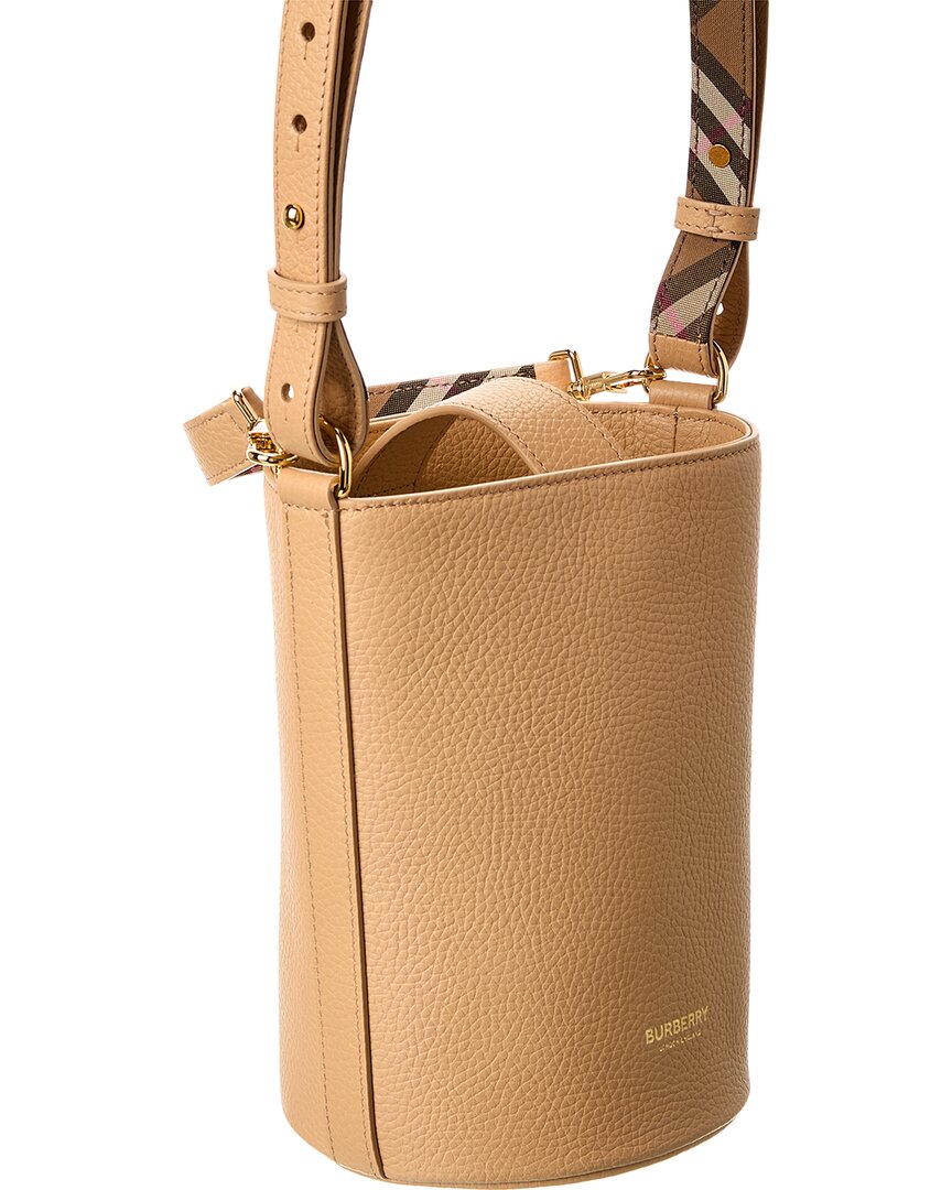 Burberry Logo Leather Bucket Bag