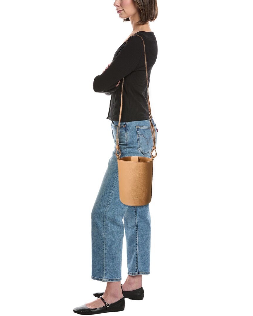 Burberry Logo Leather Bucket Bag